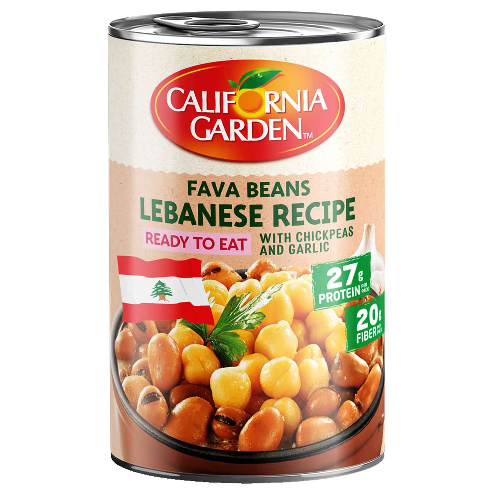 Buy California Garden Chickpeas And Fava Beans 450GR